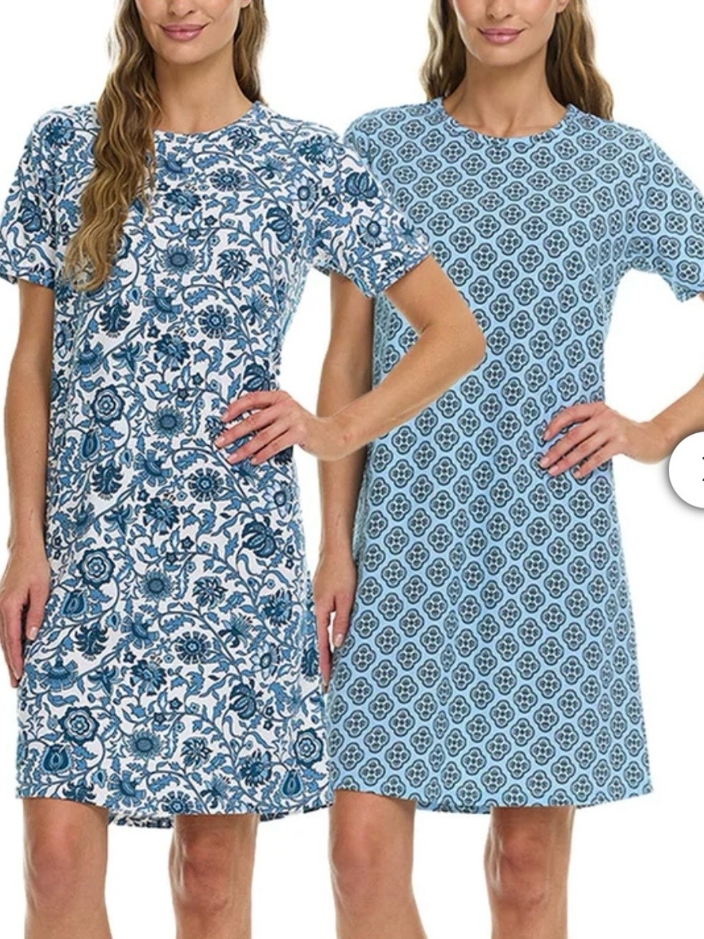 NWT Vera Bradley women 100% cotton sleep dress 2 pack